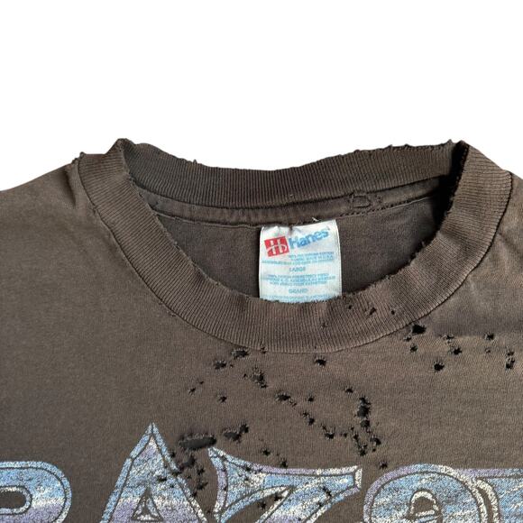 Distressed Jim Sharp Razor Bull Rider Rodeo Tee Shirt Mens Small - Picture 4 of 5